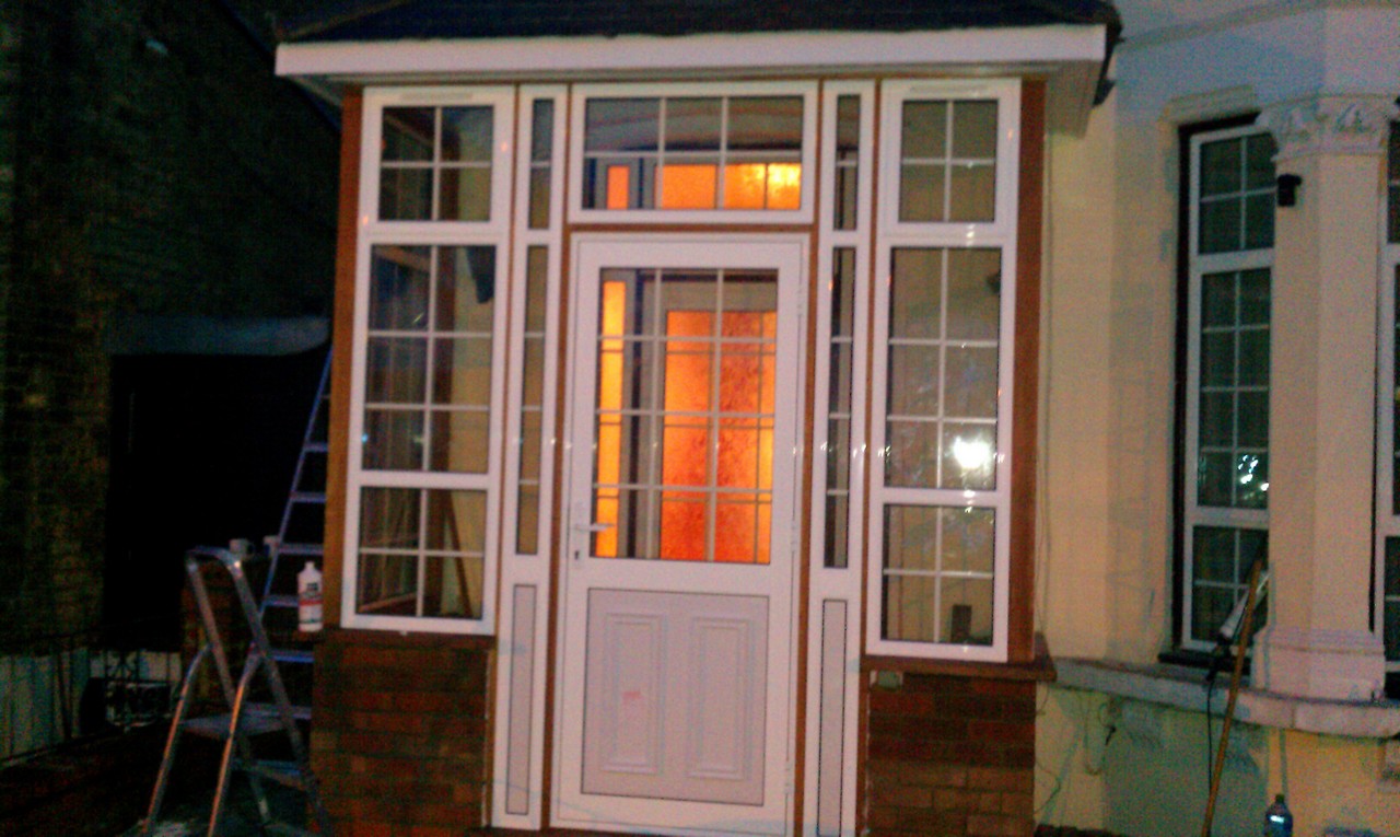 uPVC porch with Georgian bar glazing installed in Elephant & Castle